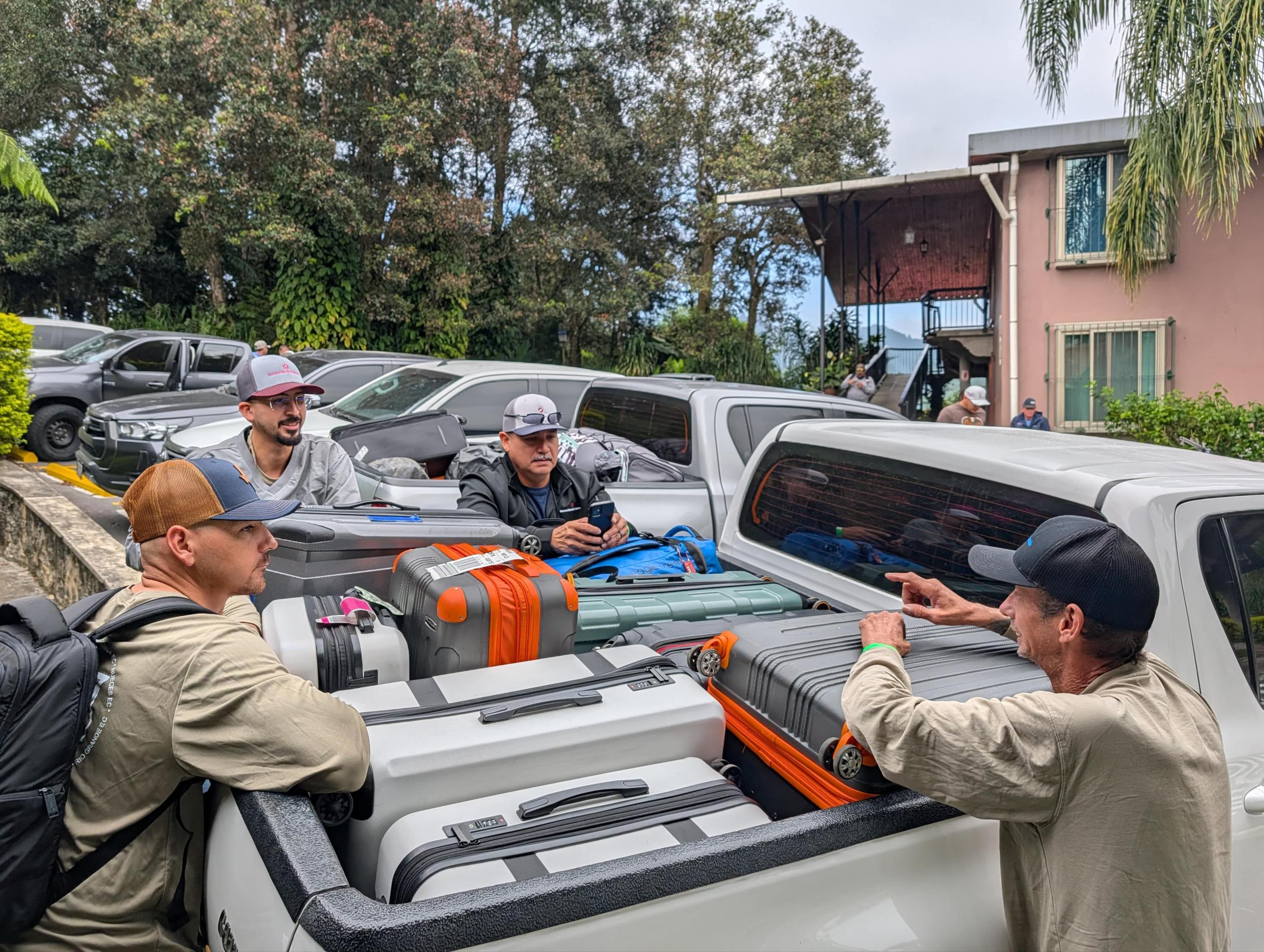 luggages on truck